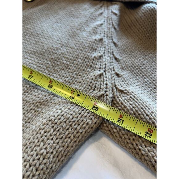 Lane Bryant Tan Vintage Sweater Cardigan Women's 14/16 with 3/4 Length Sleeves - Picture 13 of 14